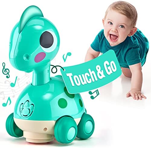 Baby Toys 6-12 Months - Touch & Go Musical Light Infant Toys Baby Crawling Baby Toys 12-18 Months, Tummy Time Toys for 1 Year Old Boy Gifts Girl Toddlers Christmas Stocking Stuffers for Age 1-2